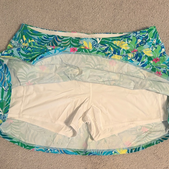 Lily Pulitzer Aila Hydra Blue Dandy Lions Print Skort - Size XL - Picture 5 of 6